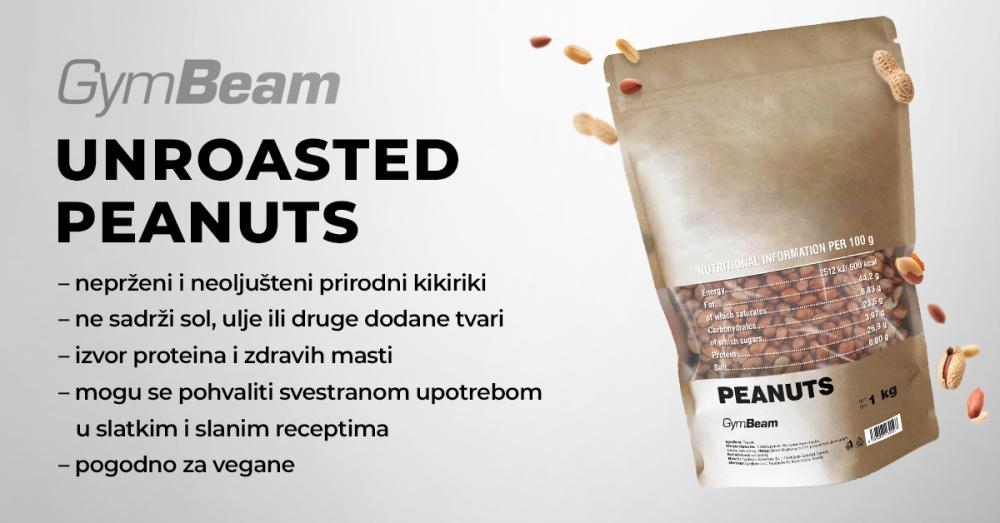 Peanuts unroasted - GymBeam 