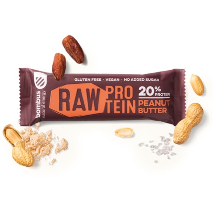 Raw Proteinska pločica 50 g - BOMBUS 