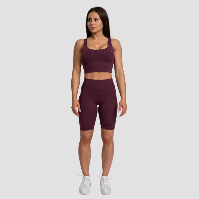 Sportski grudnjak Cut-Out Eggplant - GymBeam