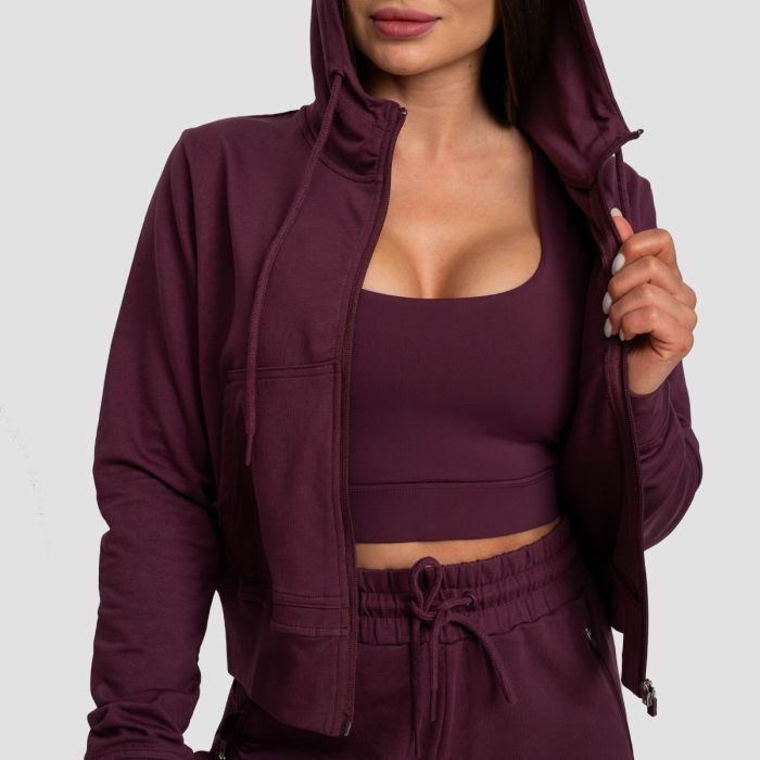 Ženska dukserica TRN Zip-Up Eggplant – GymBeam